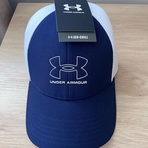 Under Armour Blue and White Cap